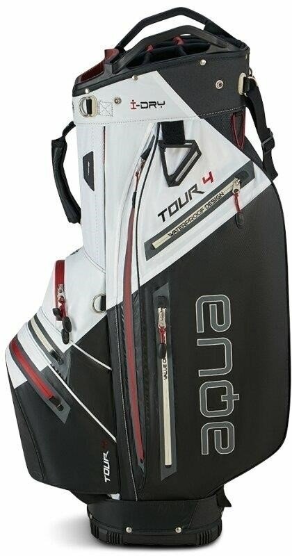 Big Max AQUA Tour 4 cart bag, wit/zwart/merlot