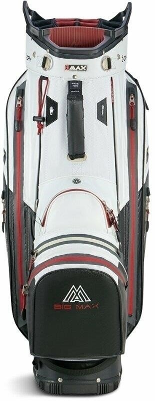 Big Max AQUA Tour 4 cart bag, wit/zwart/merlot
