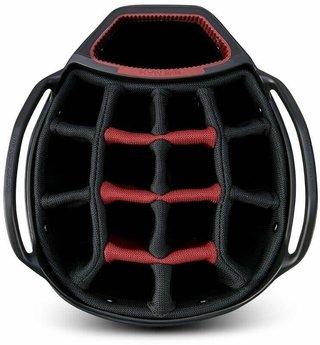 Big Max AQUA Tour 4 cart bag, wit/zwart/merlot