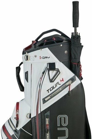 Big Max AQUA Tour 4 cart bag, wit/zwart/merlot