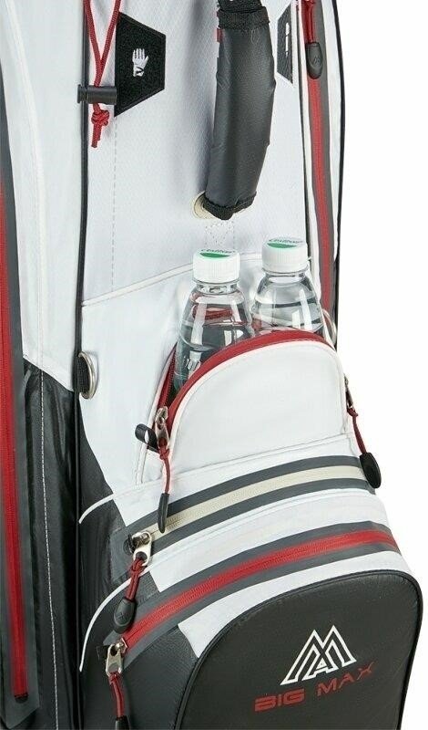 Big Max AQUA Tour 4 cart bag, wit/zwart/merlot