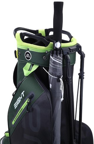 Big Max AQUA Eight G stand bag, bosgroen/zwart/lime