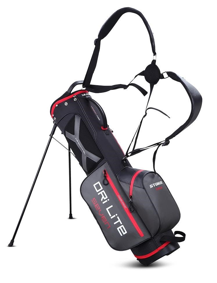 Big Max Dri Lite Seven G stand bag, zwart/rood