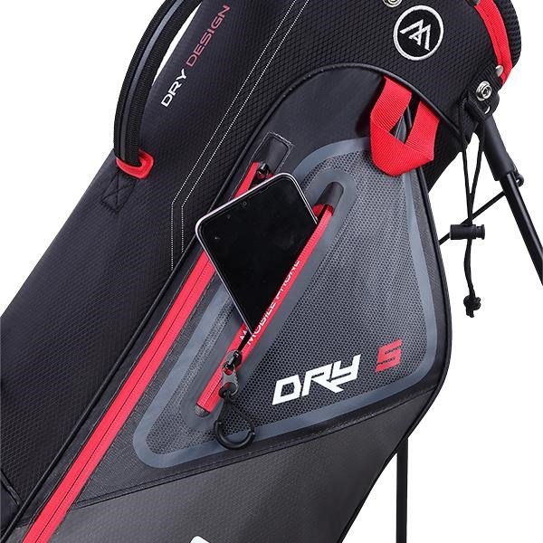 Big Max Dri Lite Seven G stand bag, zwart/rood
