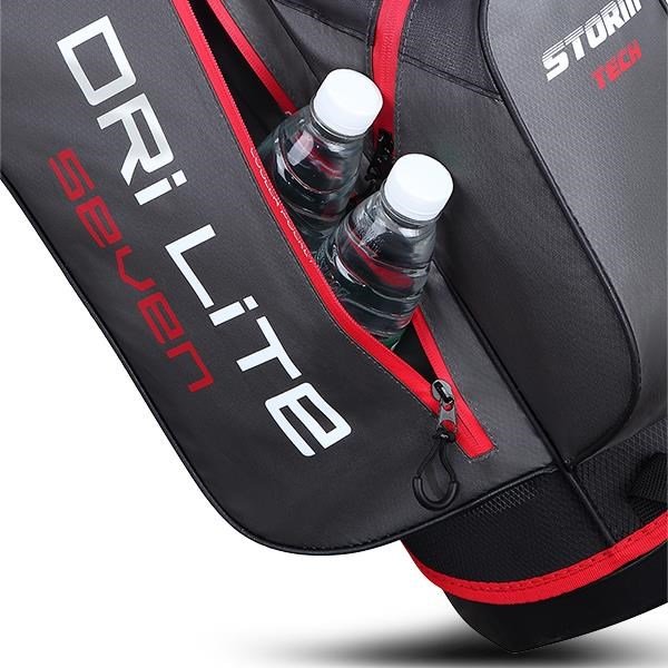 Big Max Dri Lite Seven G stand bag, zwart/rood