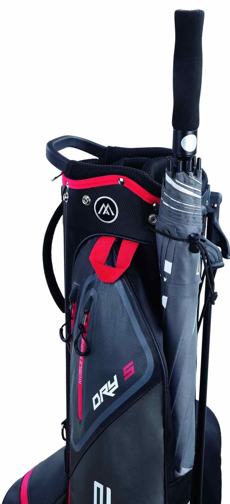 Big Max Dri Lite Seven G stand bag, zwart/rood