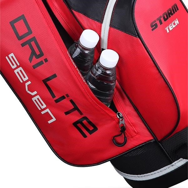 Big Max Dri Lite Seven G stand bag, rood/zwart