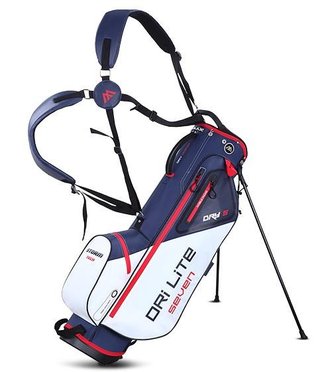 Big Max Dri Lite Seven G stand bag, wit/navy/rood