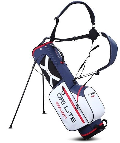 Big Max Dri Lite Seven G stand bag, wit/navy/rood