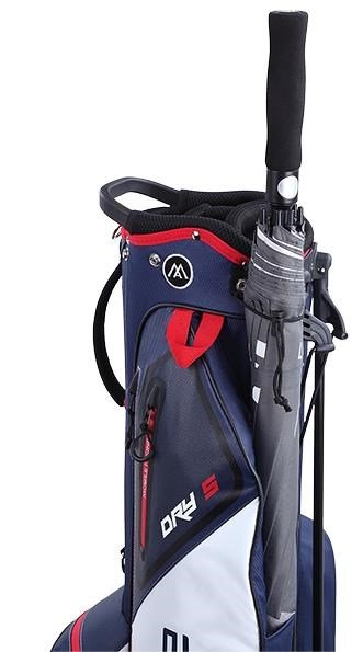 Big Max Dri Lite Seven G stand bag, wit/navy/rood