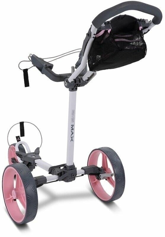 Big Max Blade Trio manuele trolley, wit-roze