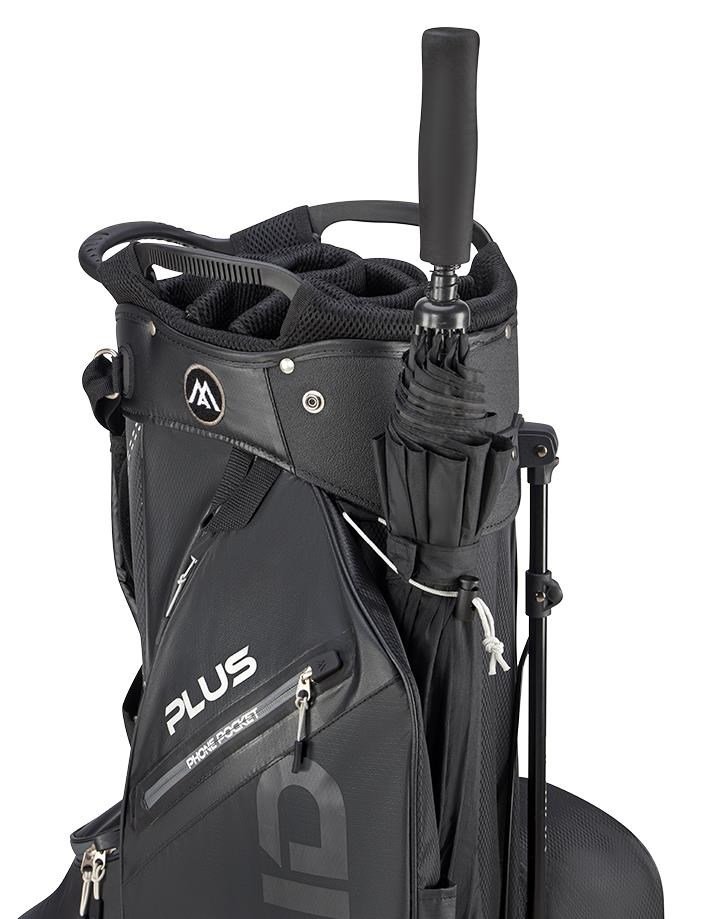 Big Max Dri Lite Hybrid Plus stand bag, zwart