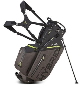 Big Max Dri Lite Hybrid Plus stand bag, zwart/storm charcoal/limoen