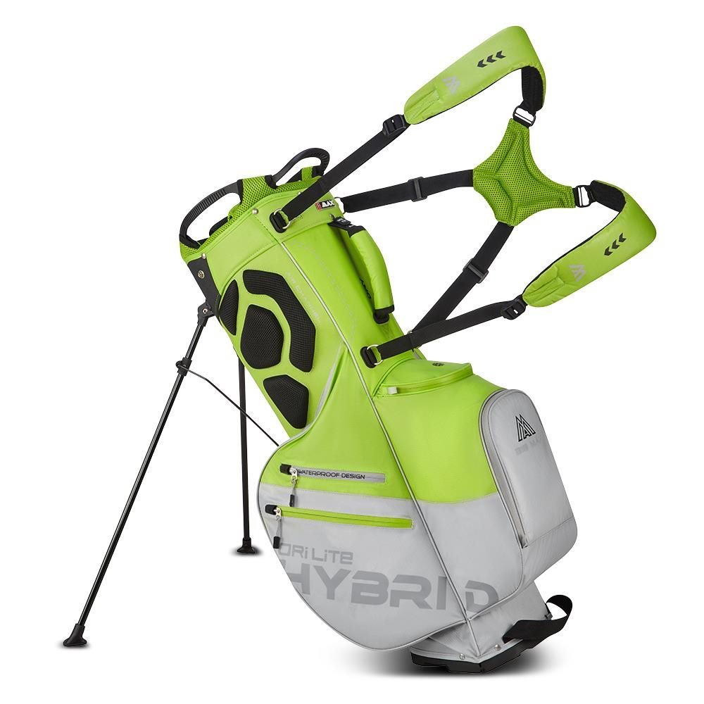 Big Max Dri Lite Hybrid Plus stand bag, lime/silver