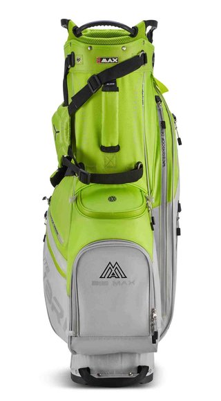 Big Max Dri Lite Hybrid Plus stand bag, lime/silver