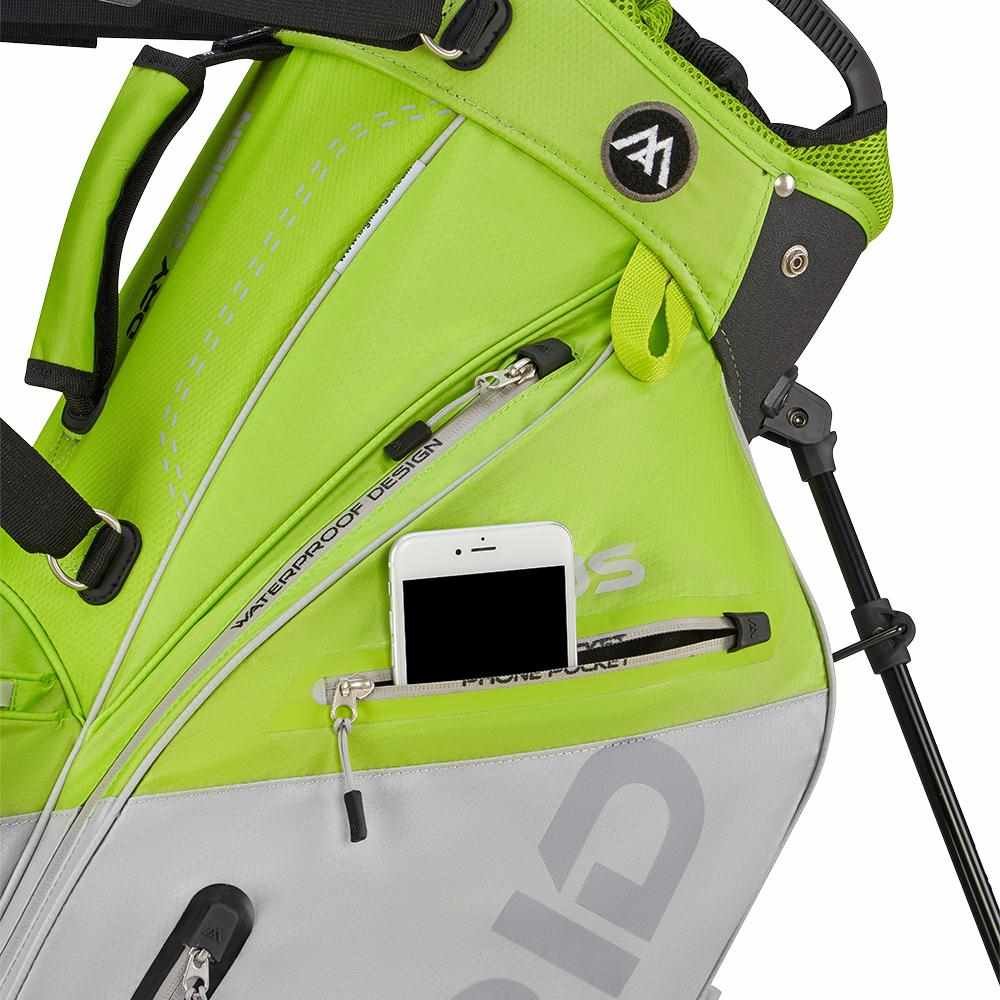 Big Max Dri Lite Hybrid Plus stand bag, lime/silver