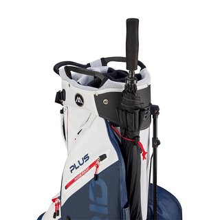 Big Max Dri Lite Hybrid Plus stand bag, wit/marine/rood