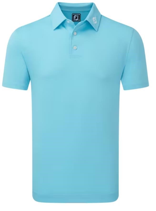 FootJoy Stretch Pique Solid heren polo, riviera blue