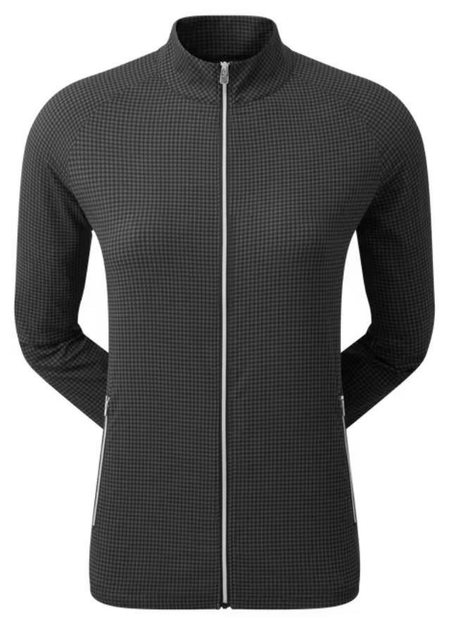 FootJoy Houndstooth Print Woven dames jack, zwart