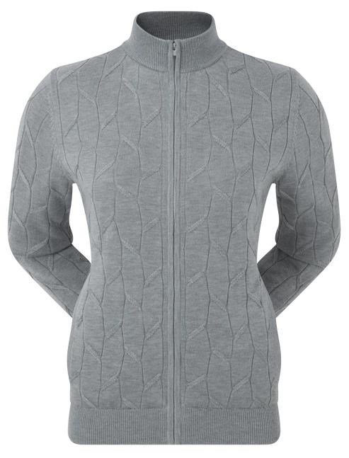 FootJoy Full-Zip Lined dames pullover, grijs