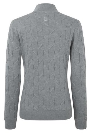 FootJoy Full-Zip Lined dames pullover, grijs