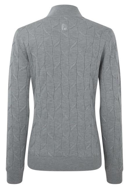 FootJoy Full-Zip Lined dames pullover, grijs