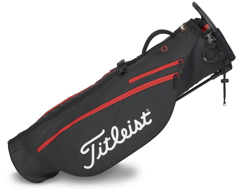Titleist Premium carry bag pencil bag, zwart/zwart/rood