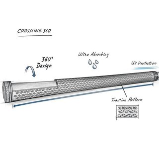 Lamkin Crossline 360 grip, standard, grijs/zwart