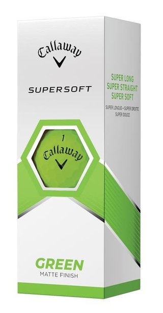Callaway Supersoft Matte golfballen, groen
