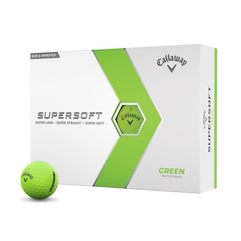 Callaway Supersoft Matte golfballen, groen