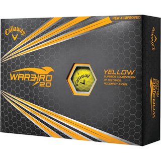 Callaway Warbird 2.0 golfballen, geel