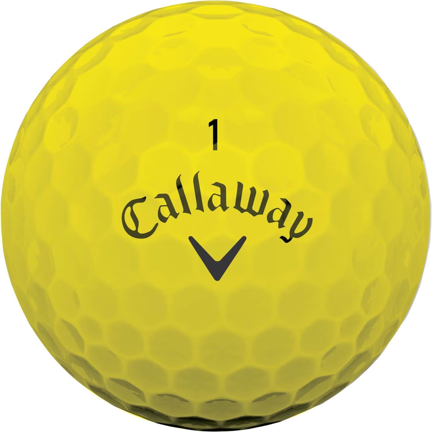 Callaway Warbird 2.0 golfballen, geel