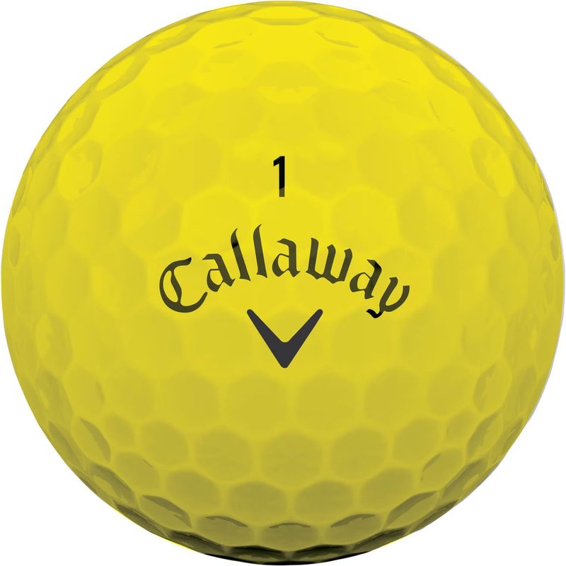 Callaway Warbird 2.0 golfballen, geel