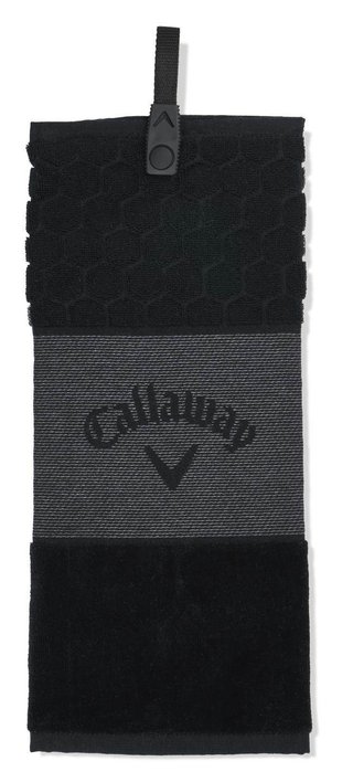 Callaway Tri-Fold 23 golfhanddoek 16"x21" (40x53 cm), zwart