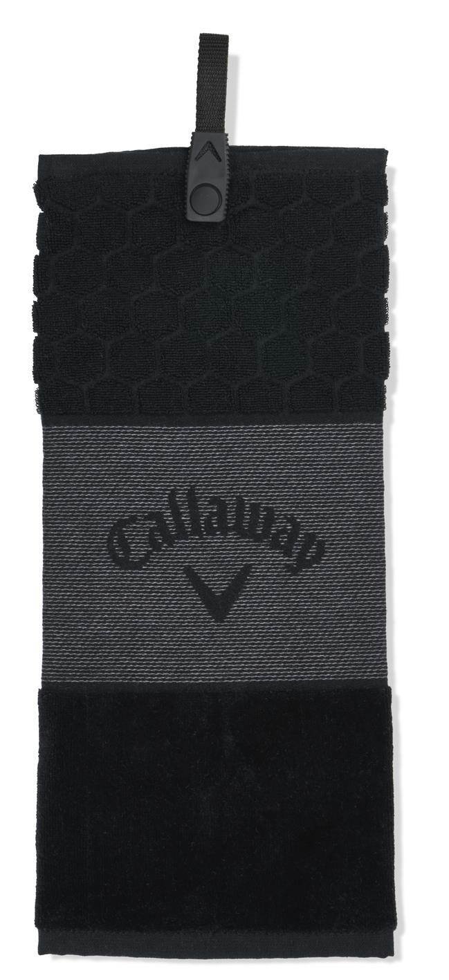 Callaway Tri-Fold 23 golfhanddoek 16"x21" (40x53 cm), zwart