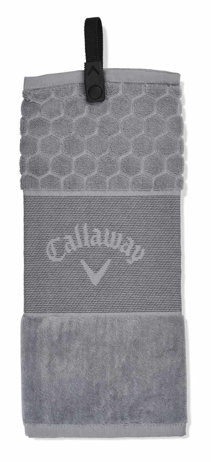 Callaway Tri-Fold 23 golfhanddoek 16"x21" (40x53 cm), zilver