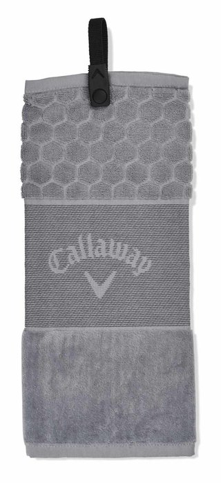 Callaway Tri-Fold 23 golfhanddoek 16"x21" (40x53 cm), zilver