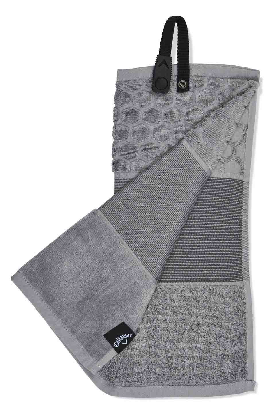 Callaway Tri-Fold 23 golfhanddoek 16"x21" (40x53 cm), zilver
