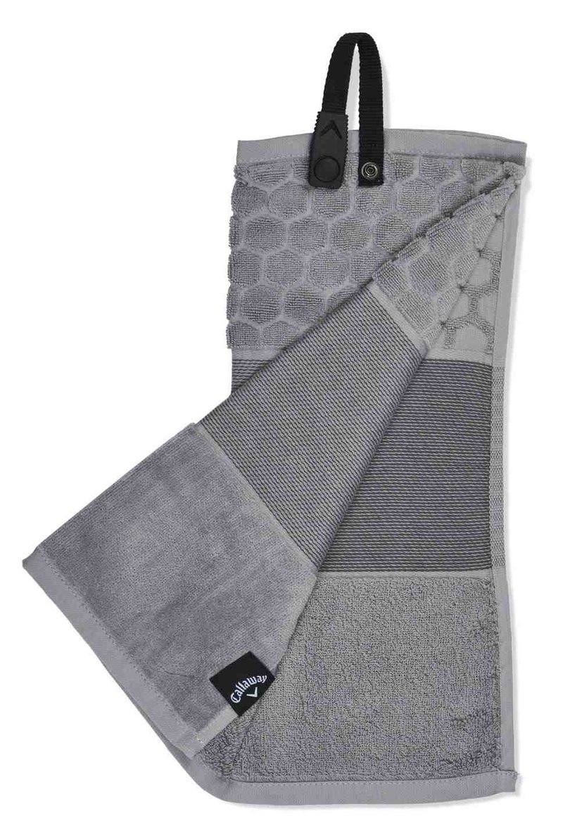 Callaway Tri-Fold 23 golfhanddoek 16"x21" (40x53 cm), zilver