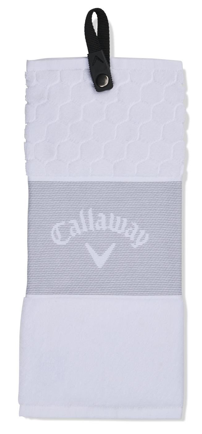 Callaway Tri-Fold 23 golfhanddoek 16"x21" (40x53 cm), wit