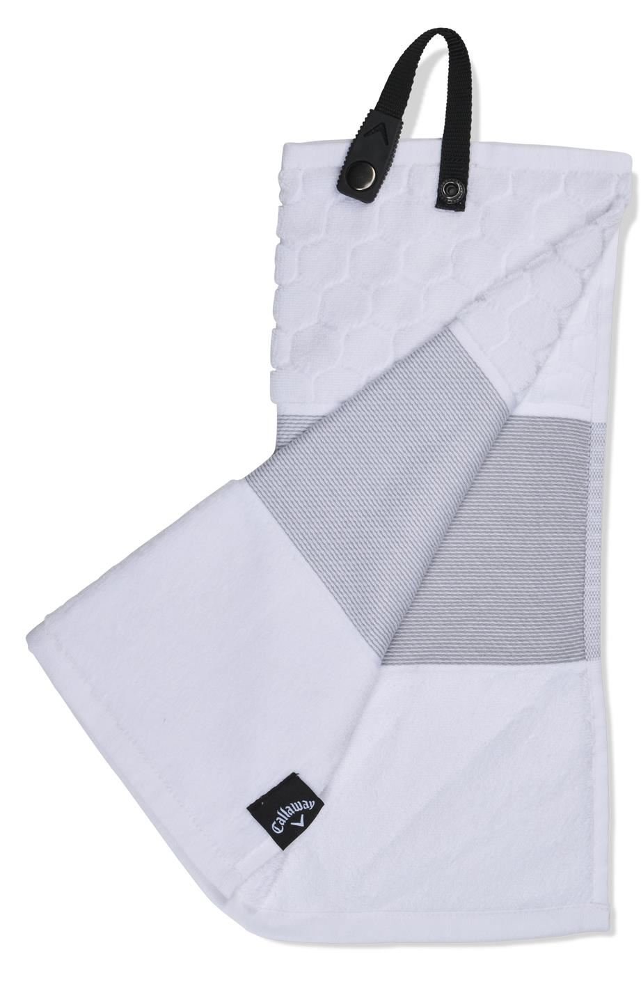 Callaway Tri-Fold 23 golfhanddoek 16"x21" (40x53 cm), wit