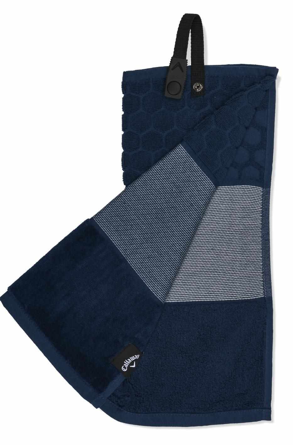 Callaway Tri-Fold 23 golfhanddoek 16"x21" (40x53 cm), marineblauw