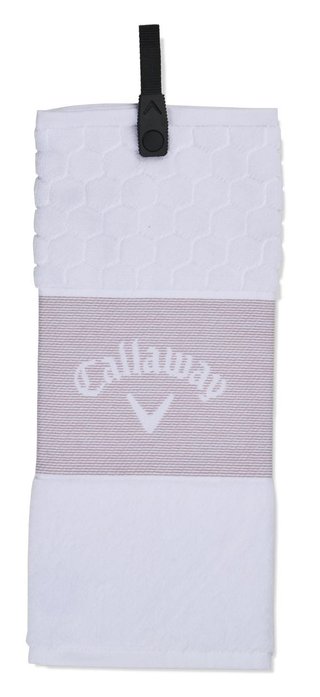 Callaway Tri-Fold 23 golfhanddoek 16"x21" (40x53 cm), mauve/wit
