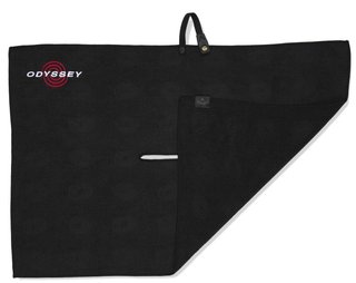 Odyssey Microfiber golfhanddoek 30"x20" (76x50cm), zwart