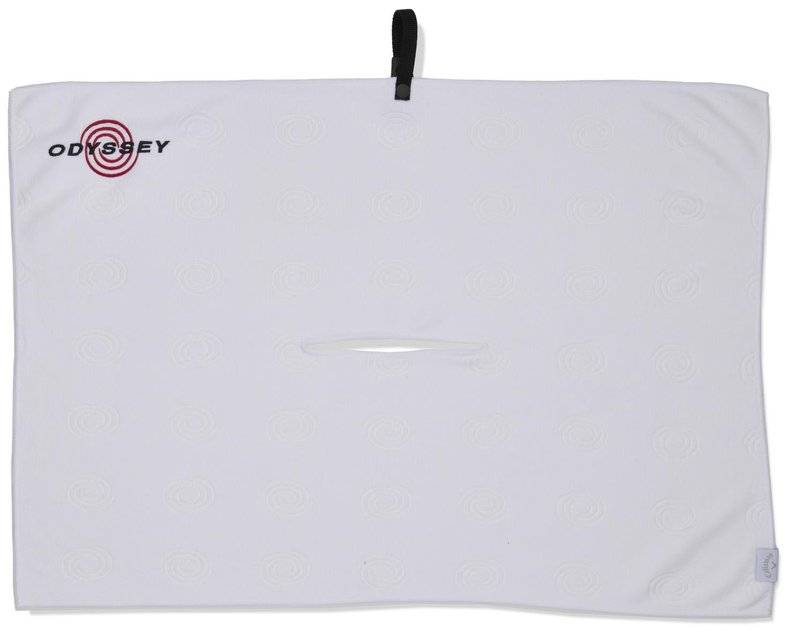 Odyssey Microfiber golfhanddoek 30"x20" (76x50cm), wit