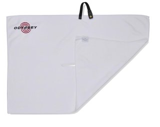Odyssey Microfiber golfhanddoek 30"x20" (76x50cm), wit