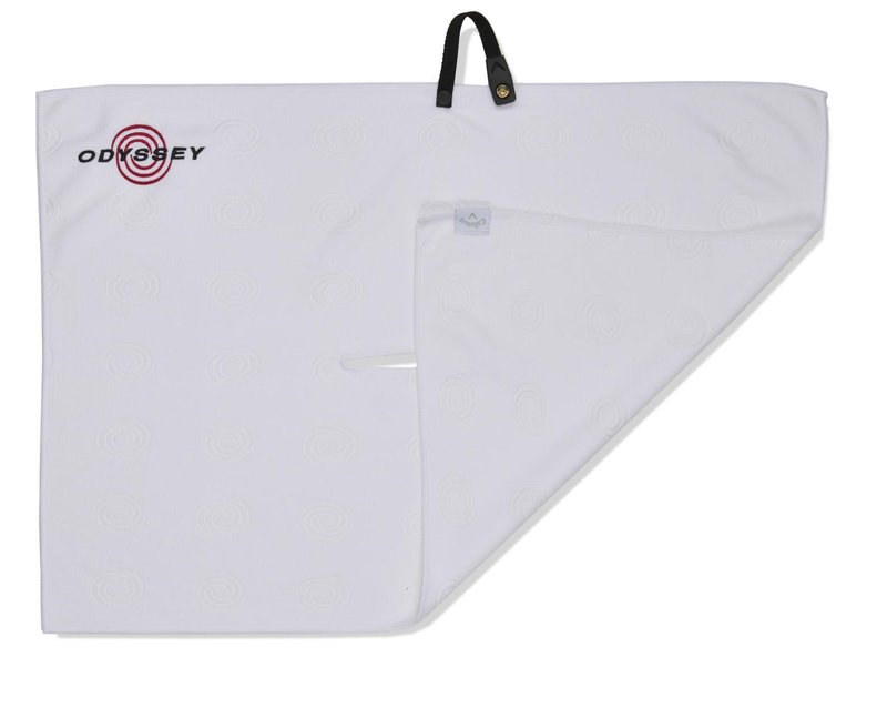 Odyssey Microfiber golfhanddoek 30"x20" (76x50cm), wit