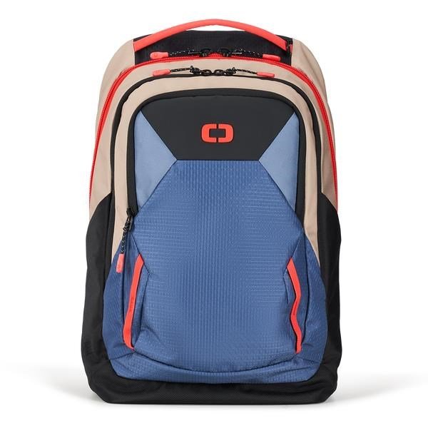 Ogio Axle Pro Backpack tas, tan/blauw/rood