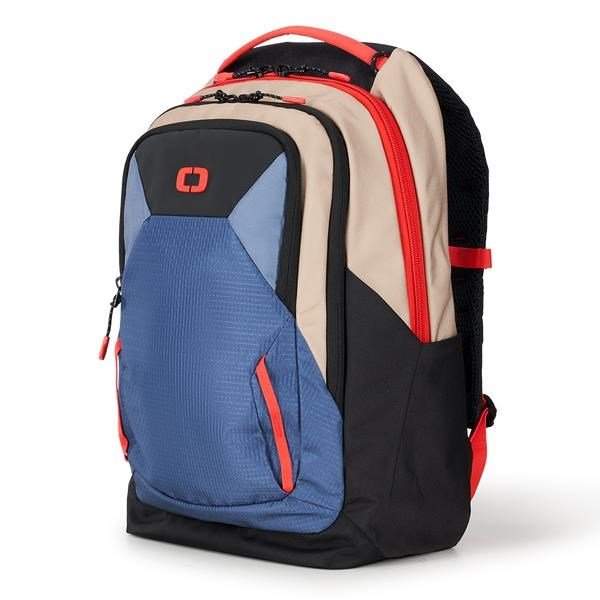 Ogio Axle Pro Backpack tas, tan/blauw/rood