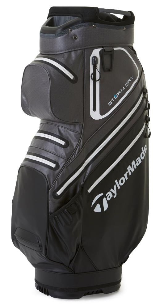 TaylorMade Storm-Dry Waterproof cart bag, zwart/grijs
